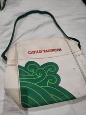 Rare Vintage 1970's Cathay Pacific Airways Flight Bag picture