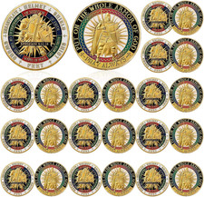 24 Pcs Put on the Whole Armor of God Coin round Commemorative Coins Souvenir picture
