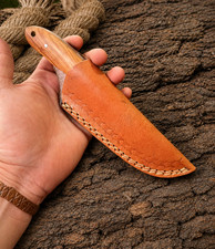 Custom Handmade Fixed blade Cow Leather Sheath / Holster / vertical Knife picture