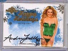 Andrea Lowell 2012 Bench Warmer Holiday Blue Autograph Auto picture