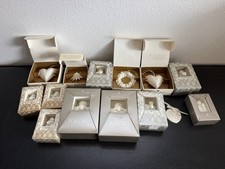 Vtg Margaret Furlong Porcelain Angel Seashell Ornaments Lot of 14 w/ Boxes Xmas picture