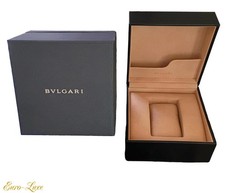 VINTAGE BVLGARI LEATHER WATCH CASE EMPTY BOX STORAGE PACKAGING SET picture