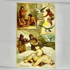 Antique Arbuckle Bros. Coffee Alaska Victorian Trade Card Polar Bears picture