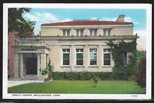 Public Library, Wallingford, Connecticut, Early Postcard, Unused picture