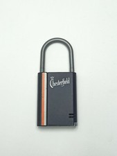 Vintage Chesterfield Cigarette Lighter Padlock Shaped Advertising Tobacciana picture
