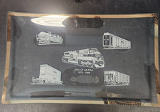 ConRail End of an Era - Commemorative Glass Tray picture