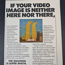 1981 TDK Super Avilyn VHS Tapes Vintage Print Ad World Trade Center Twin Towers picture