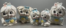 Vtg Mr. Toodles Dog Creamer Sugar Salt Pepper Napkin Holder Set Of 5 Unbranded picture