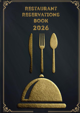 Restaurant Reservations Book 2026: Guest Reservation Logbook – 365-Day Diary picture