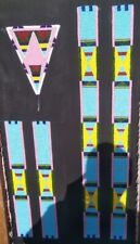 Handmade Crow Colors Beadwork for Powwow War Shirts / Pants / Legging B1 picture