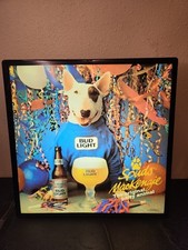 VINTAGE 1987 SPUDS MACKENZIE BUDWEISER BEER LIGHT UP SIGN BUD LIGHT PARTY ANIMAL picture