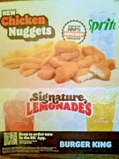 BURGER KING FULL SHEET AD DISCOUNTS 11/07/26 BK RESTAURANT FAST FOOD COUPONS NEW picture