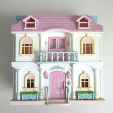 Sugarbunnies Dollhouse Sanrio Vintage Pink White Blue Mini Toy House Only No Dol picture