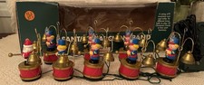 Vtg 1991 Mr Christmas Santas Marching Band 16 Musical Bells 35 Carols Box WORKS picture