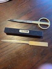 METCOR - VINTAGE MCM ITALIAN Letter Opener And SCISSORS Made in ITALY picture