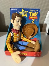 NEW 2000 Mattel Disney Toy Story 2 Woody Plastic Head Plush Doll picture