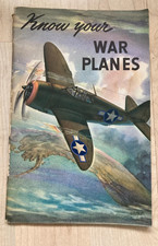 WWII Know Your War Planes Book Copyright 1943 by Coca-Cola, Original picture