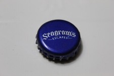 Blue Seagram's Escapes Alcohol Bottle Cap Fridge Magnet picture