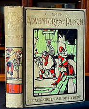 Antique Illustrated First Ed 1905 Children's Book Adventures of Punch 12 Plates picture