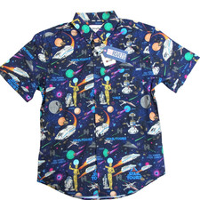 Disney Parks Star Wars Tours RSVLTS Button Up Camp Shirt Mens Size XL - NEW picture