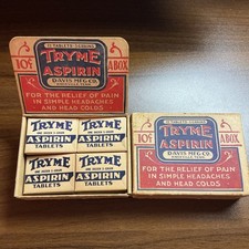 Vintage Tryme Aspirin Store Counter Display Box Davis Mfg Co Knoxville TN 1930s picture