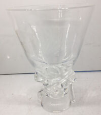 Hershey Chocolate Co Steuben Crystal Vase 100 Year Cocoa Bean Baby 1994 Mint picture