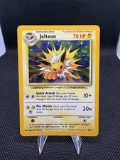 1999 Wizards Pokémon Jungle Jolteon Holo Rare Card 4/64 English LP picture