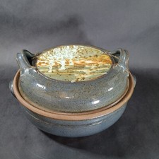 Cy Turnbladh Wisconsin Minnesota Studio Pottery Hand Made Earthenware Tureen Lid picture