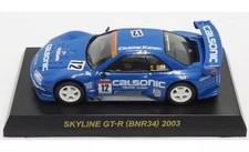 1/64 Kyosho Nissan Skyline GT-R BNR34 2003 #12 Calsonic Blue Diecast picture