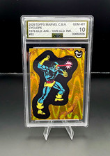 Topps 2025 Marvel Comic Book Heroes Cyclops  Gold Parallel 02/75 Serial picture