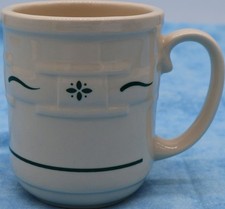Longaberger Pottery Mug – Green Woven Traditions – 4