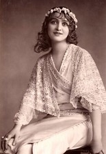 GABY DESLYS: PRETTY & TALENTED ACTRESS,DANCER & SINGER:DAZZLING EYES : RPPC 1913 picture