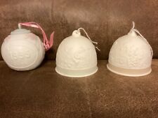 3 LLADRO BELLS AND BALLS HOLIDAY CHRISTMAS ORNAMENTS 1992 1993 1995 picture
