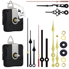 32mm Long Shaft Clock Mechanism with 4 Sets of Clock Hands, Silent Sweep Batt picture