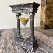 Handmade Egyptian Gateway Gold Cold Cast Bronze Sand Hourglass Timer Décor Gift picture