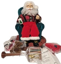 AVON VTG 1999 SANTA READ ME A STORY ANIMATED TALKING SANTA BOOKS COMPLETE NOB picture