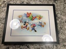 RARE Disney Lithograph 2008 Don Ducky Williams AAA What Will We Celebrate? You?  picture