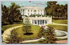 Antique WASHINGTON DC Postcard the White House East Entrance 1913 picture