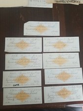 Vintage Lot of 9 Grocers & Producers Bank. Providence Rhode Island.  1877 picture