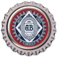 Budweiser Anheuser-Busch Silver Bottle Cap Collectible picture