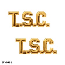 Tarleton State College TSC ROTC Collar Device Pins Metal ~ NEW ~ NS Meyer USA picture