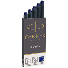 Fountain Pen Refill Box of 5 Parker Quink 1950382 Ink Cartridges for Universal picture