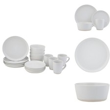 Safdie & Co. HK03106 16-Piece Dinnerware Set, 2 Tone Cream picture