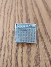 vtg MESA BOOGIE Black Shadow Speaker Tie Tack Lapel Pin Audio Collectible picture
