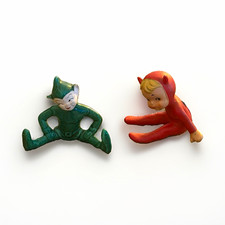 RARE • Japan Pixie Boy in Devil costume & Christmas Elf • slot picture