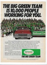 1977 National Car Rental & J&B Scotch Whisky Vintage Print Advertisements picture