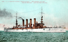 USS Pennsylvania Armored Cruiser Ship Postcard  picture