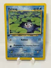 Poliwag 62/75 2001 Neo Discovery 1st Edition Common Water WOTC Pokemon LP/MP picture