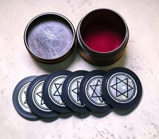 Vintage Mikame Craft Mind Chips Magic Trick - Wooden Mentalism Prediction Rare picture