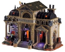 LEMAX Spooky Town Rest In Pieces Mausoleum #55233 picture
